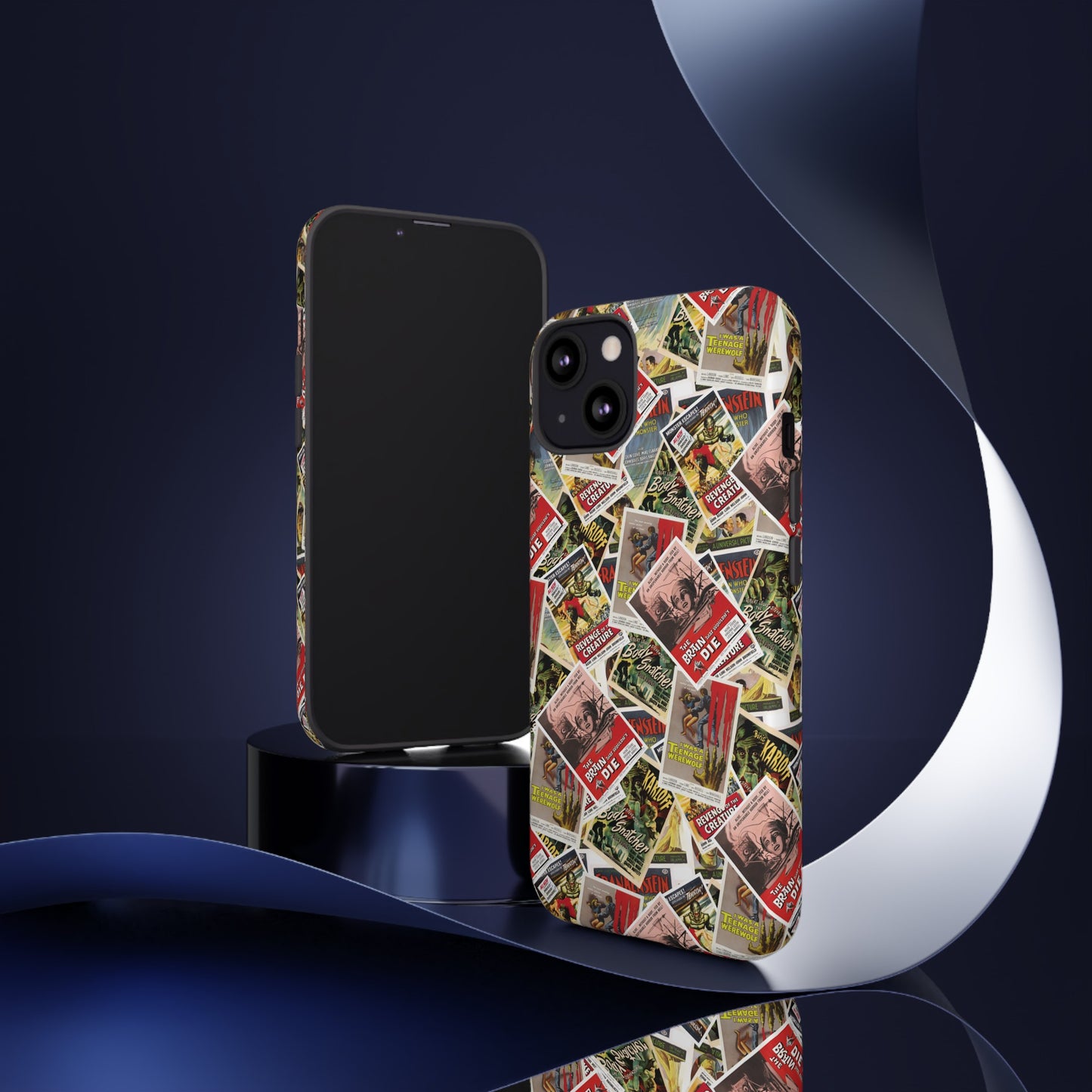 Retro Horror Movie iPhone Case