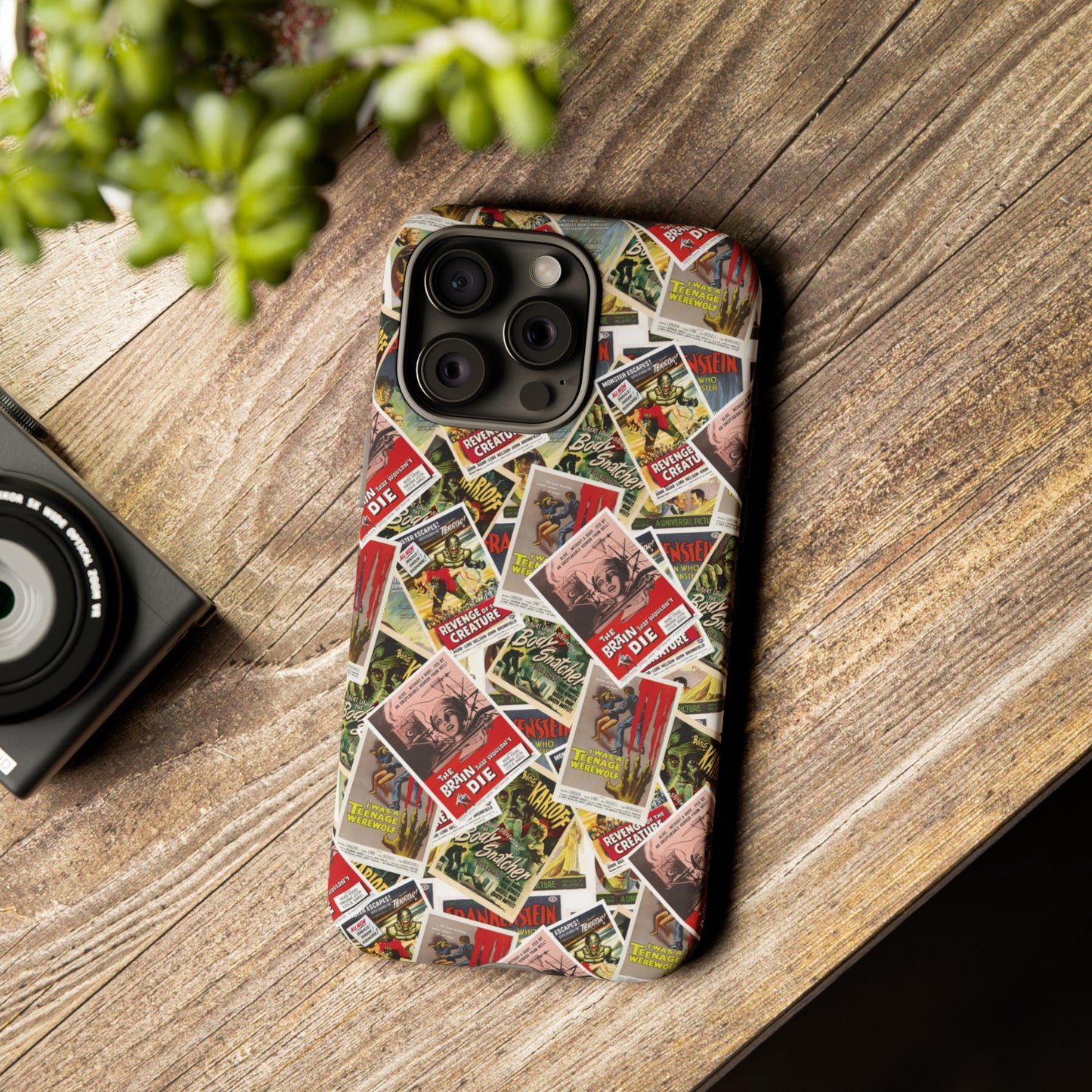 Retro Horror Movie iPhone Case