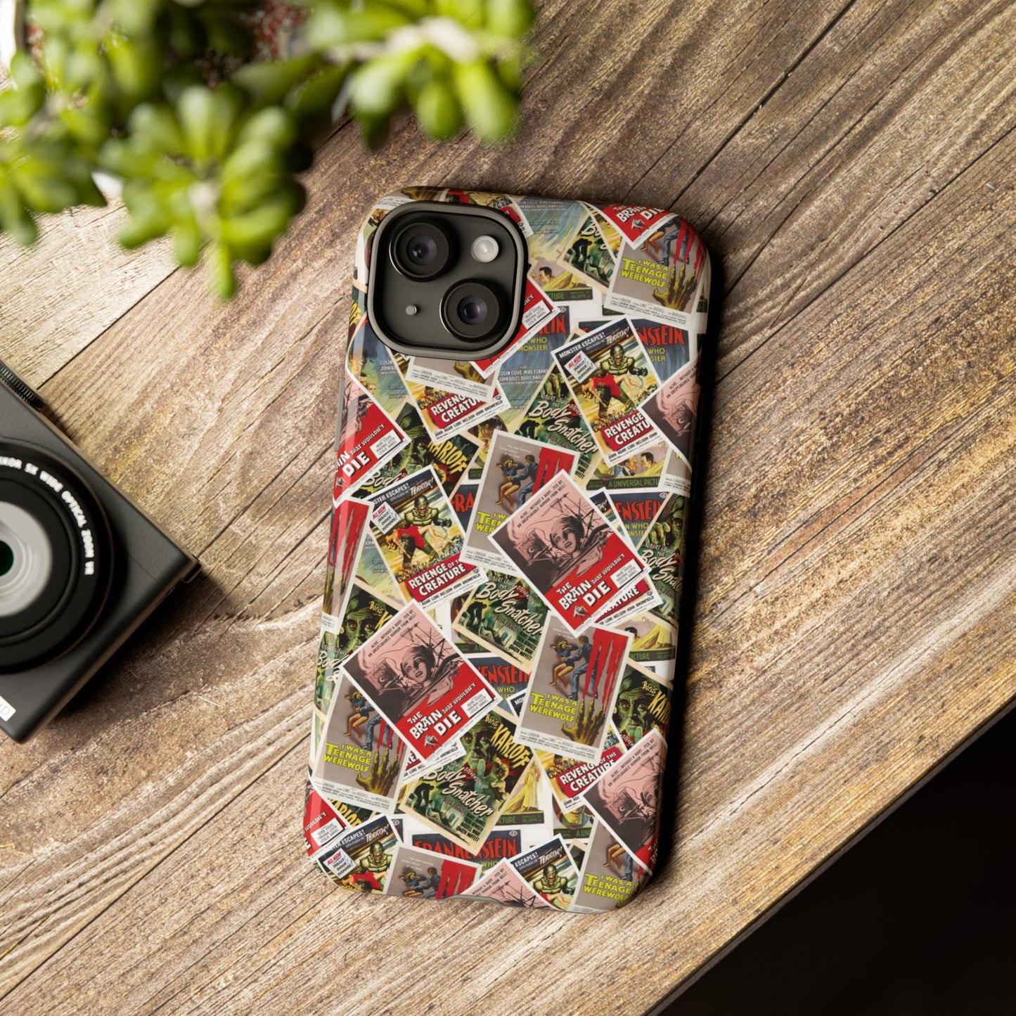 Retro Horror Movie iPhone Case