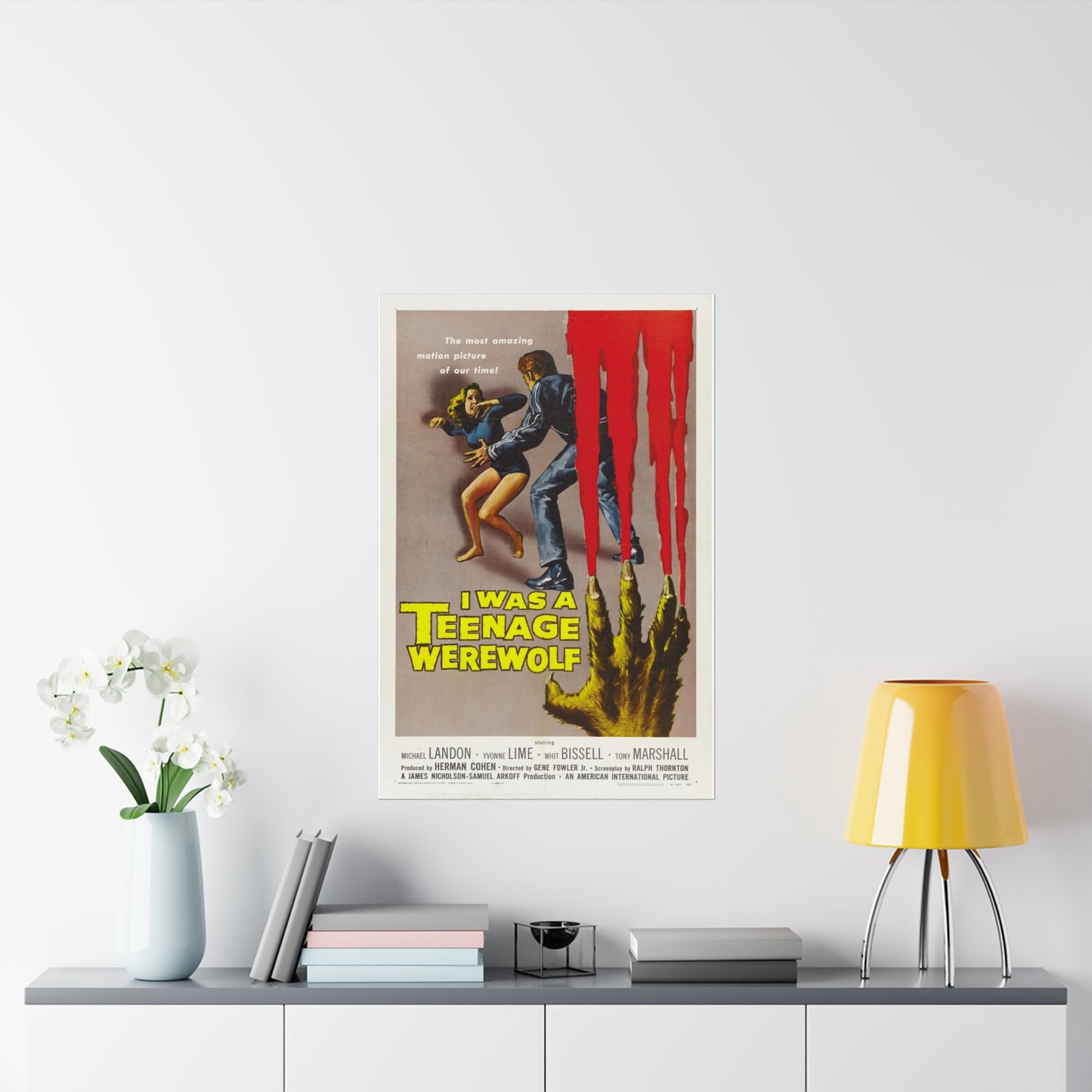 I Was A Teenage Werewolf Poster