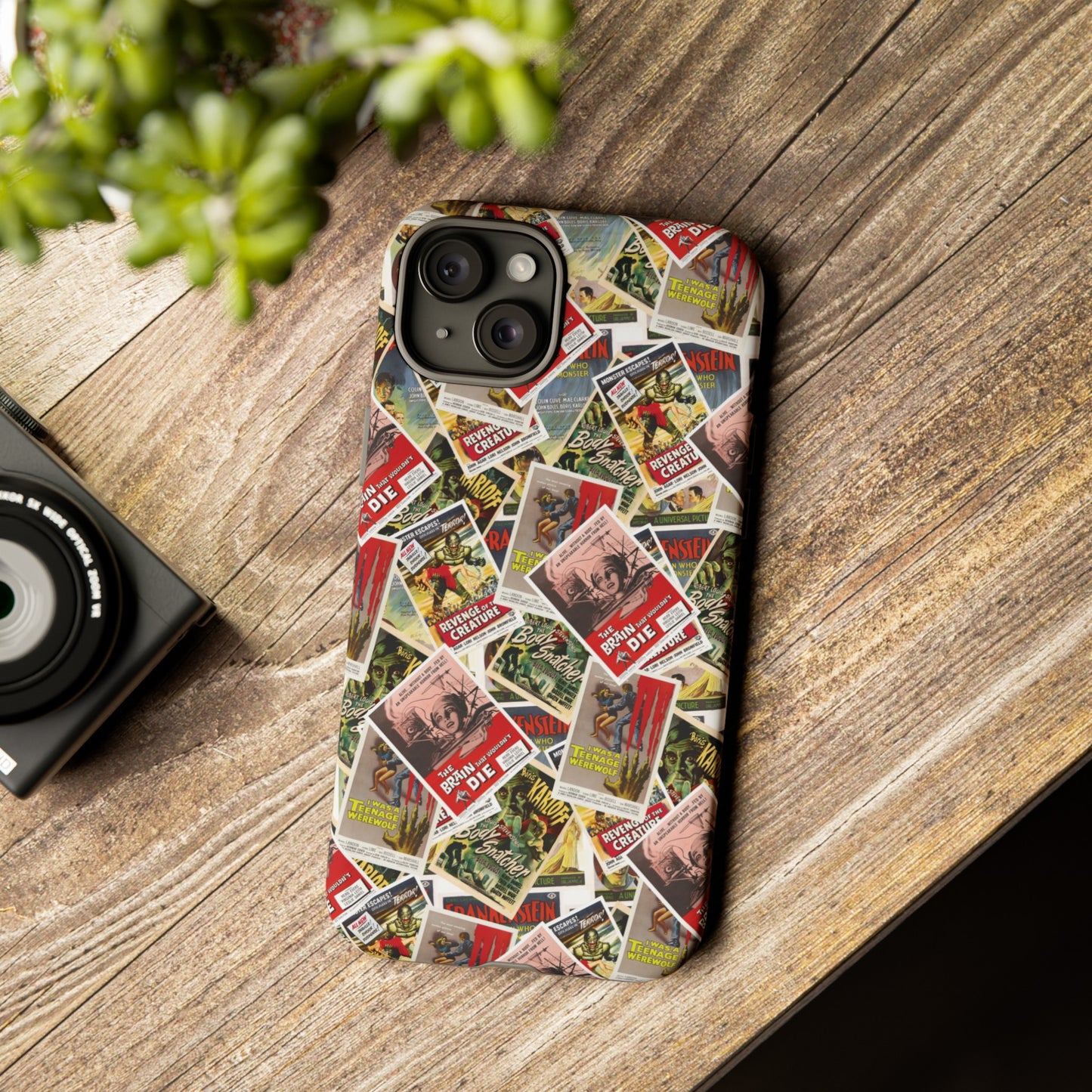 Retro Horror Movie iPhone Case