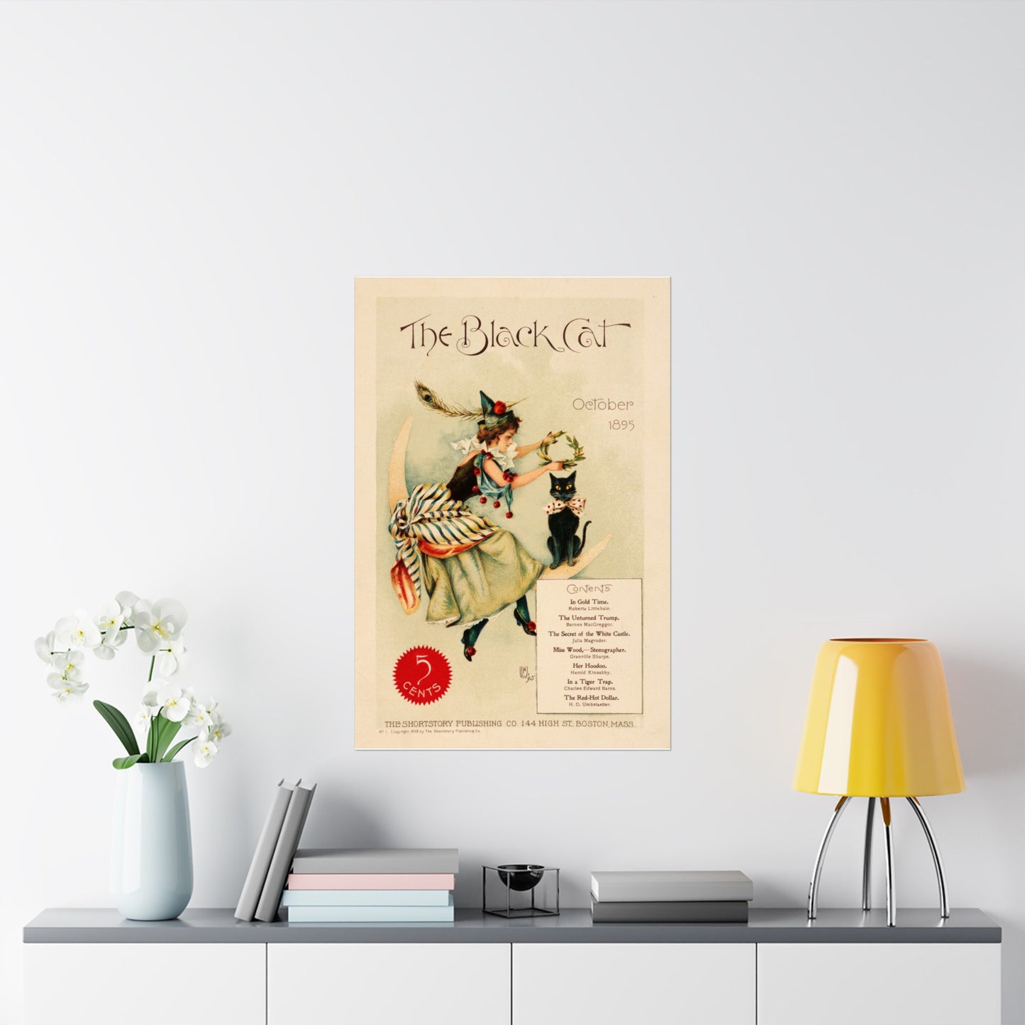 Vintage Black Cat Poster