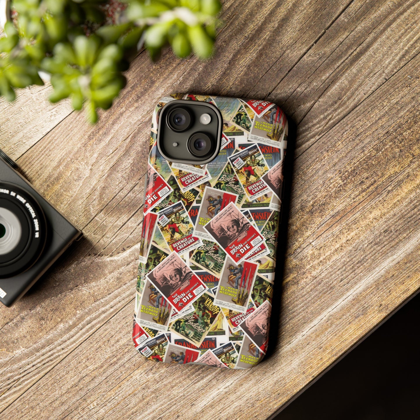 Retro Horror Movie iPhone Case