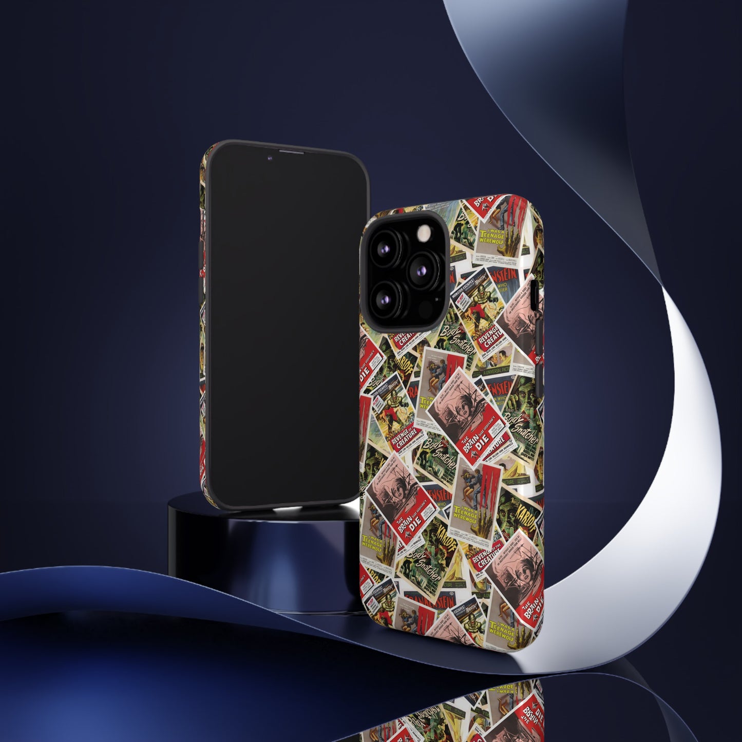 Retro Horror Movie iPhone Case