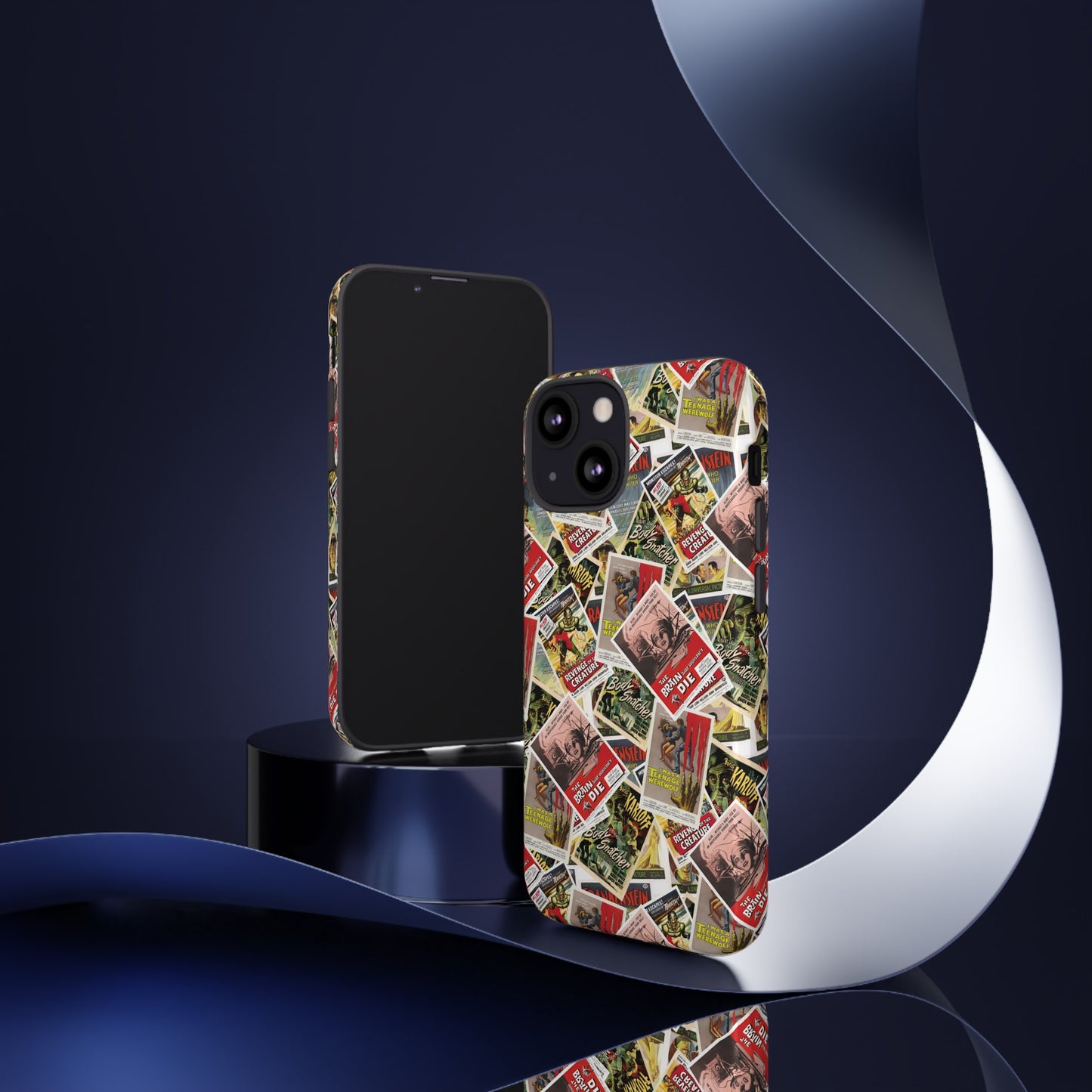 Retro Horror Movie iPhone Case