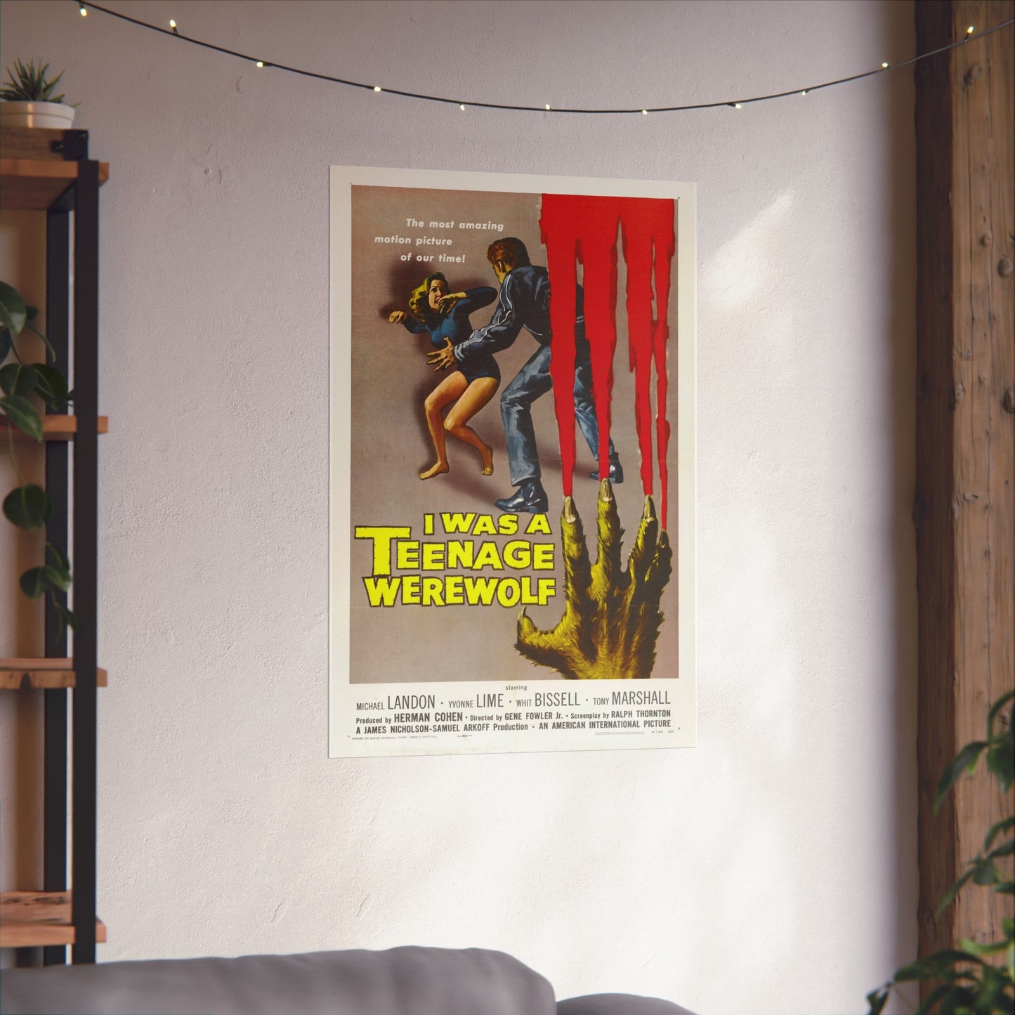 I Was A Teenage Werewolf Poster