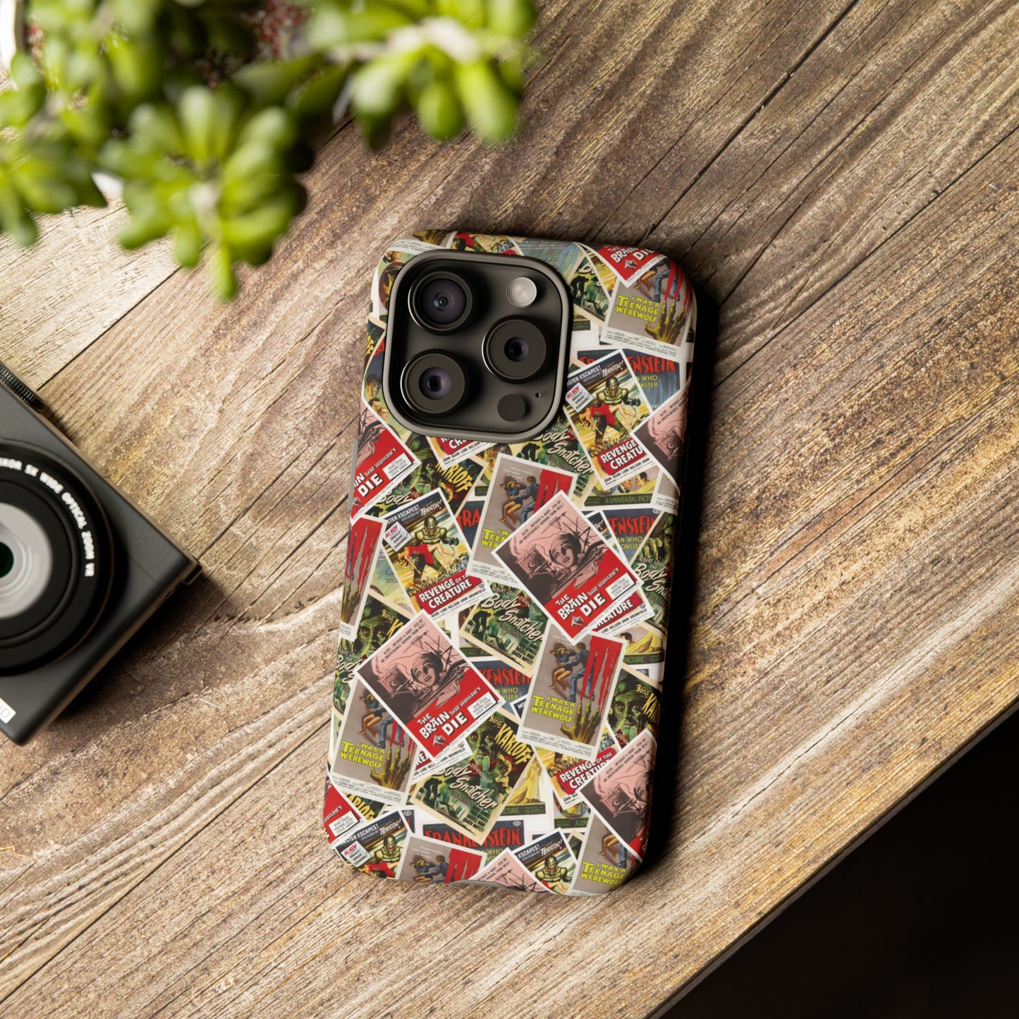 Retro Horror Movie iPhone Case