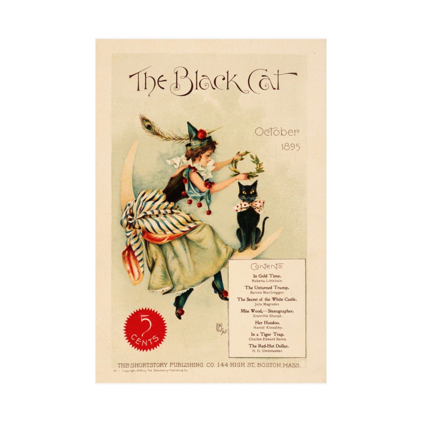 Vintage Black Cat Poster