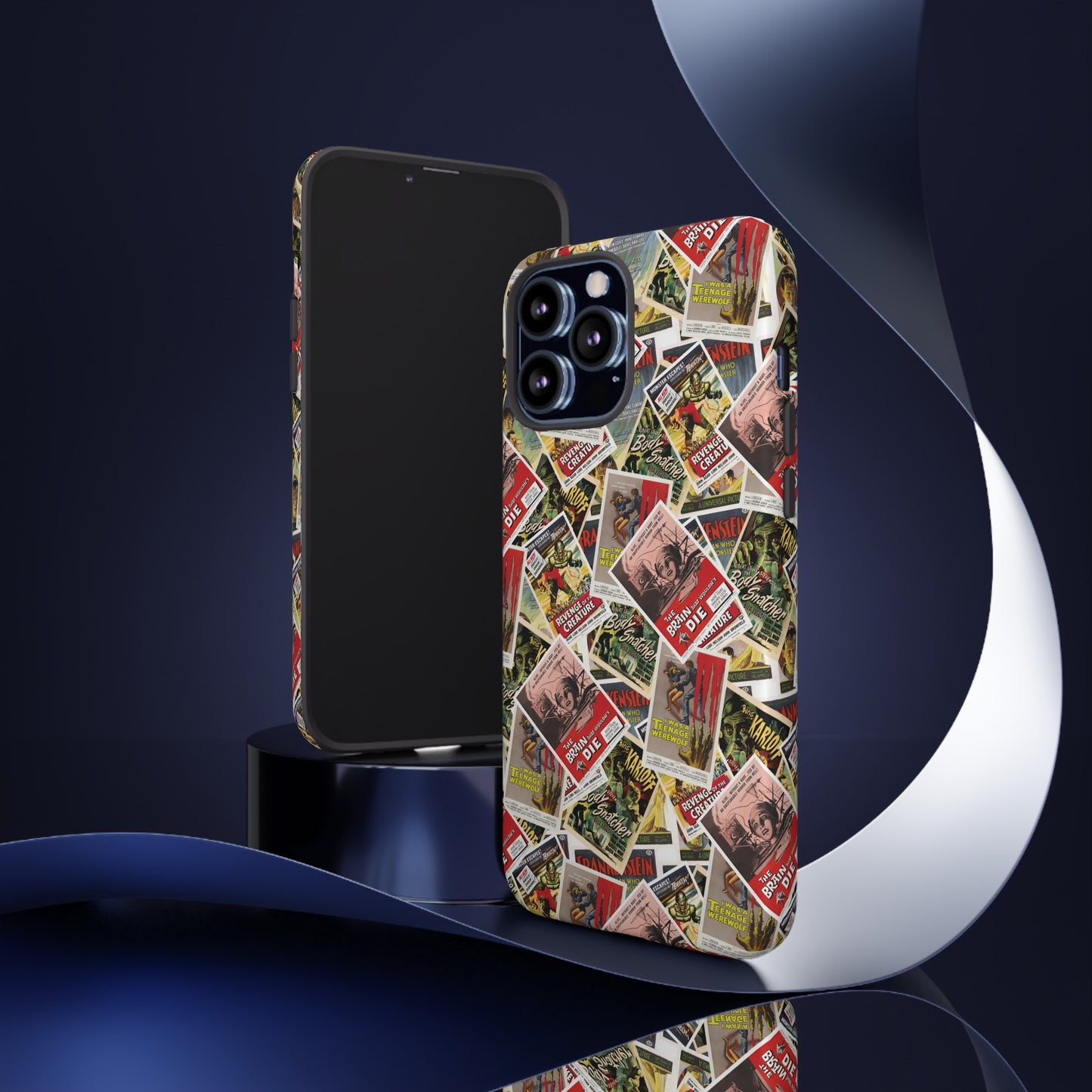 Retro Horror Movie iPhone Case