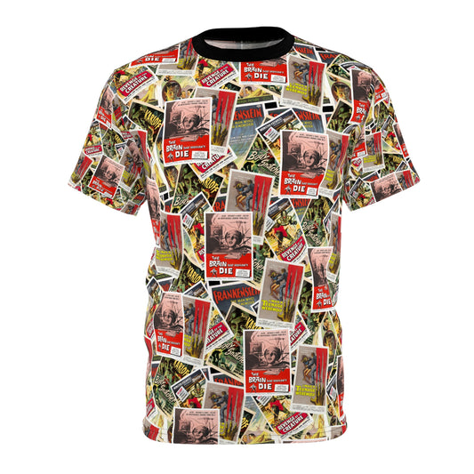 Retro Horror All Over Print T-Shirt